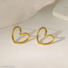 Classy Open Heart Earrings