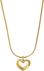 Timeless White Heart Necklace