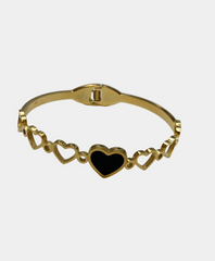 Dainty Heart Enamel Bracelet