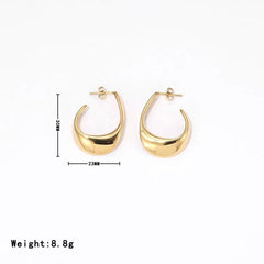 Golden Curve Hoops