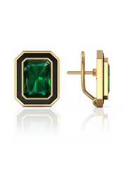 Razia Green Earrings