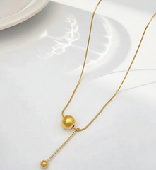 Abstract Sphere Pendant Necklace