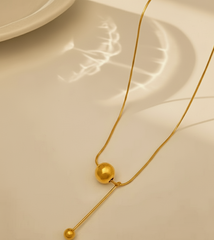 Abstract Sphere Pendant Necklace