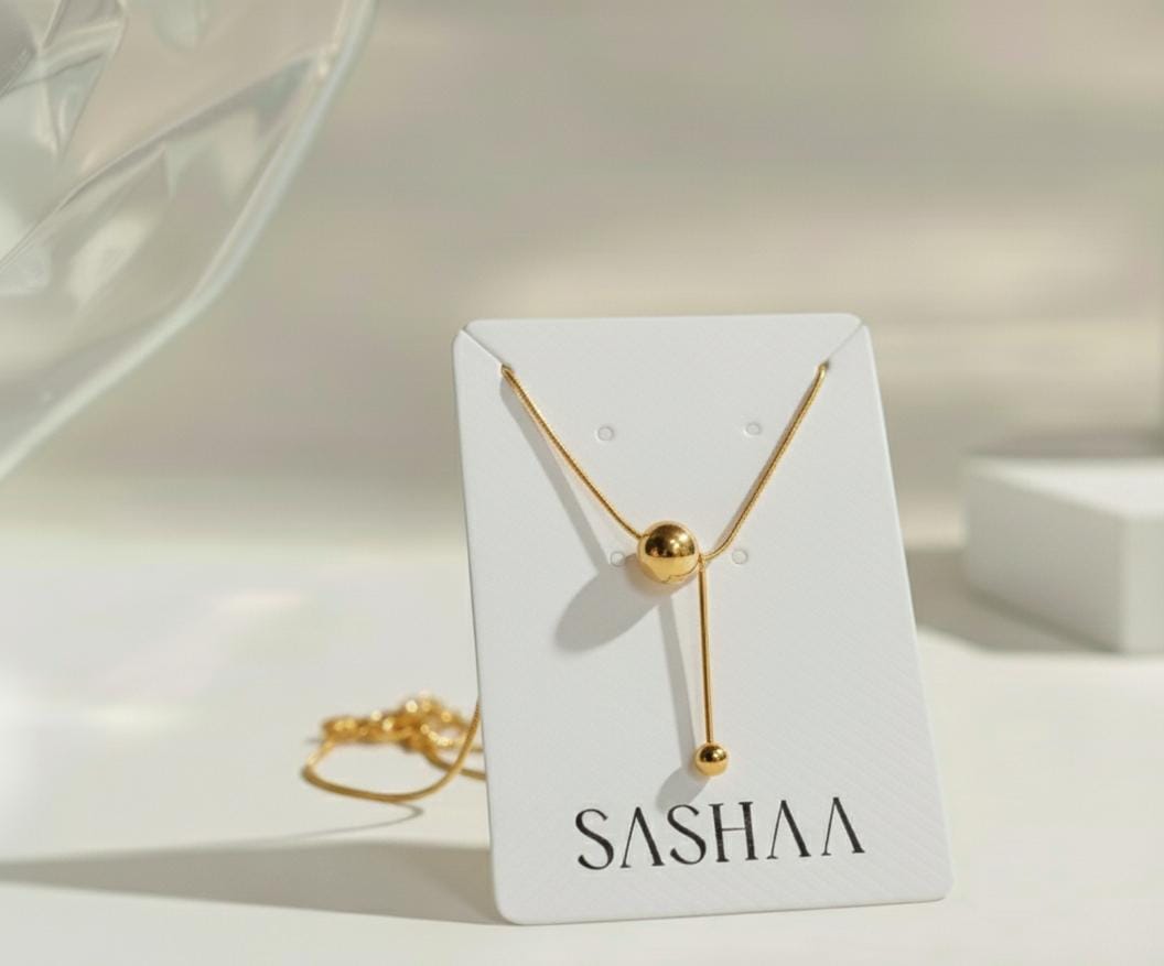 Abstract Sphere Pendant Necklace