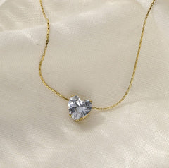 Sparkly Crystal Heart Necklace