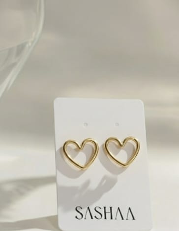 Classy Open Heart Earrings