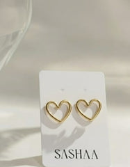 Classy Open Heart Earrings