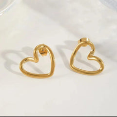Classy Open Heart Earrings