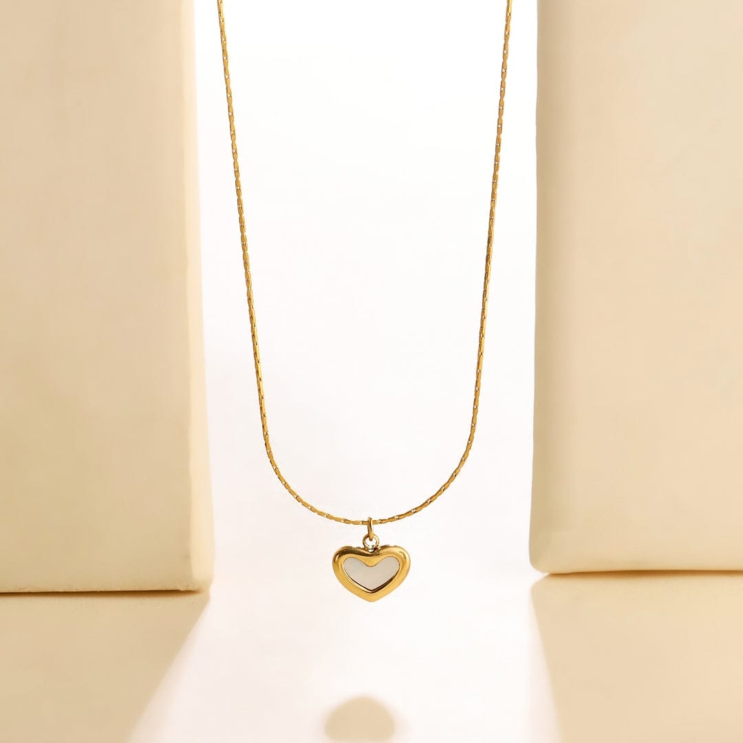 Timeless White Heart Necklace