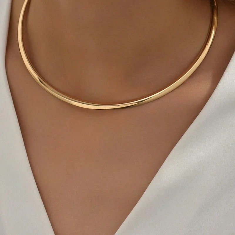 Vintage Style Classic Style Geometric 14K Gold Plated Iron Chain-free Choker