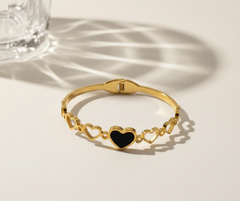 Dainty Heart Enamel Bracelet