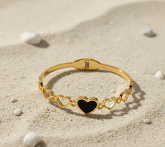 Dainty Heart Enamel Bracelet