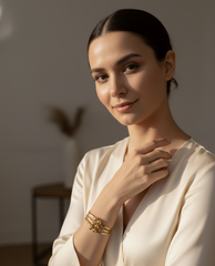 Sphere Multi-Strand Bangle Bracelet